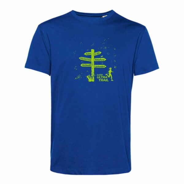 Bio Baumwollshirt Men UTR Wegweiser Royal