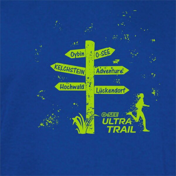 Bio Baumwollshirt Men UTR Wegweiser Royal