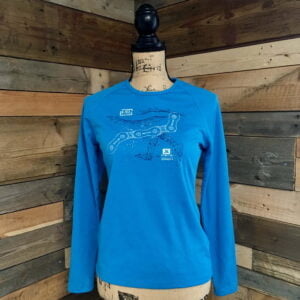Sporty Longsleeve Polygon aqua Women