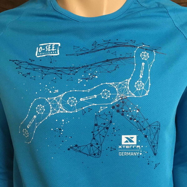 Sporty Longsleeve Polygon aqua Women