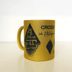 Glitzernde Jubiläumstasse – 25 Jahre O-SEE CHALLENGE